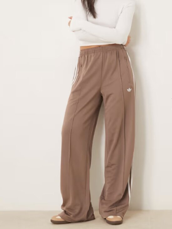 adidas Originals Pants - Adidas Firebird Loose Track Pants Trace Brown M